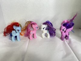 My Little Pony MLP Ponies Lot Figures Rainbow Dash Twilight Rarity Pinkie Pie - £15.48 GBP
