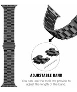 iWatch Band 42mm/44mm/45mm Large Metal Bracelet Series 7 6 5 4 3 2 1 Spa... - £39.51 GBP