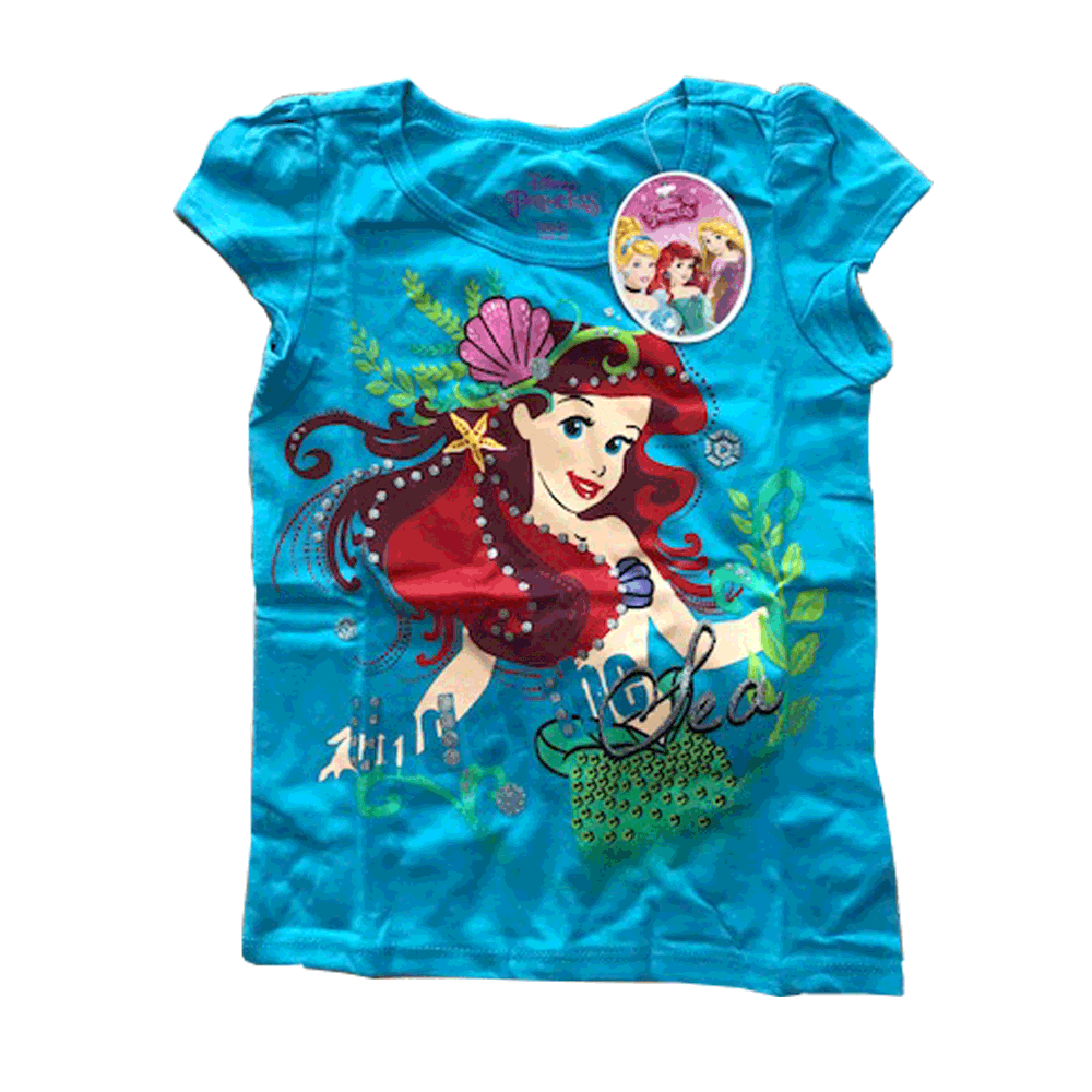 Primary image for DISNEY PRINCESS T-SHIRTS (3T, TURQUOISE LITTLE MERMAID)