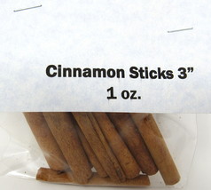 3&quot; Cinnamon Sticks 1 oz Culinary Herb Spice Flavoring Cooking Coffee Mull Wine - £7.63 GBP