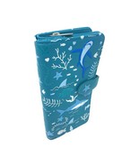 Shagwear Shark Pattern Large Dark Teal Zipper Wallet NEW IN STOCK - $64.99