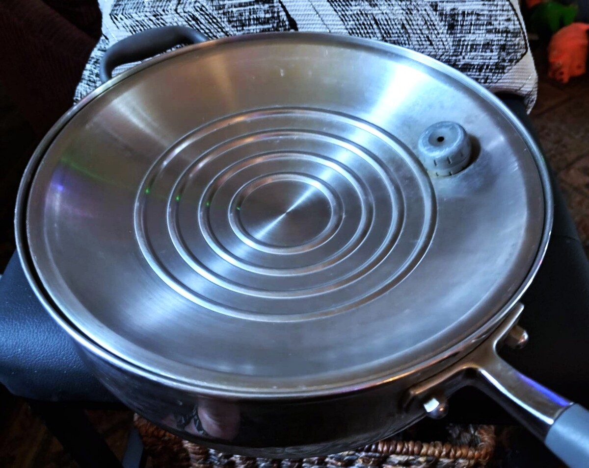 Vintage Royal Prestige Skillet: 1970s Italian 9-Ply Surgical Stainless Steel Wat Item image 10