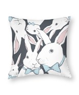 Mondxflaur Cute Rabbit Decorative Pillow Case Covers for Couches Sofas P... - $10.99+