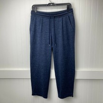 T by Talbots Crop Pants Sz Small Marled Navy Blue Pull On Casual Lounge Pant EUC - £12.74 GBP