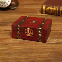 Retro Storage Wooden Ornament Storage Box - £11.62 GBP