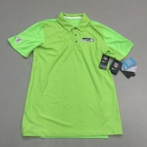 NWT Nike Seattle Seahawks Mens Sideline Team Issue Logo Polo Shirt Size ... - £13.00 GBP