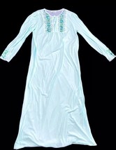 Vintage Shannon Lee Women’s Brushed Kit Sheer Nightgown Gown with Lace T... - $20.24