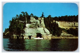 Miners Castle Pictured Rocks Munising Michigan MI UNP Chrome Postcard N18 - £2.64 GBP