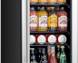 15 Inch Beverage Refrigerator Cooler 130 Cans Mini Beverage Fridge With ... - $722.99