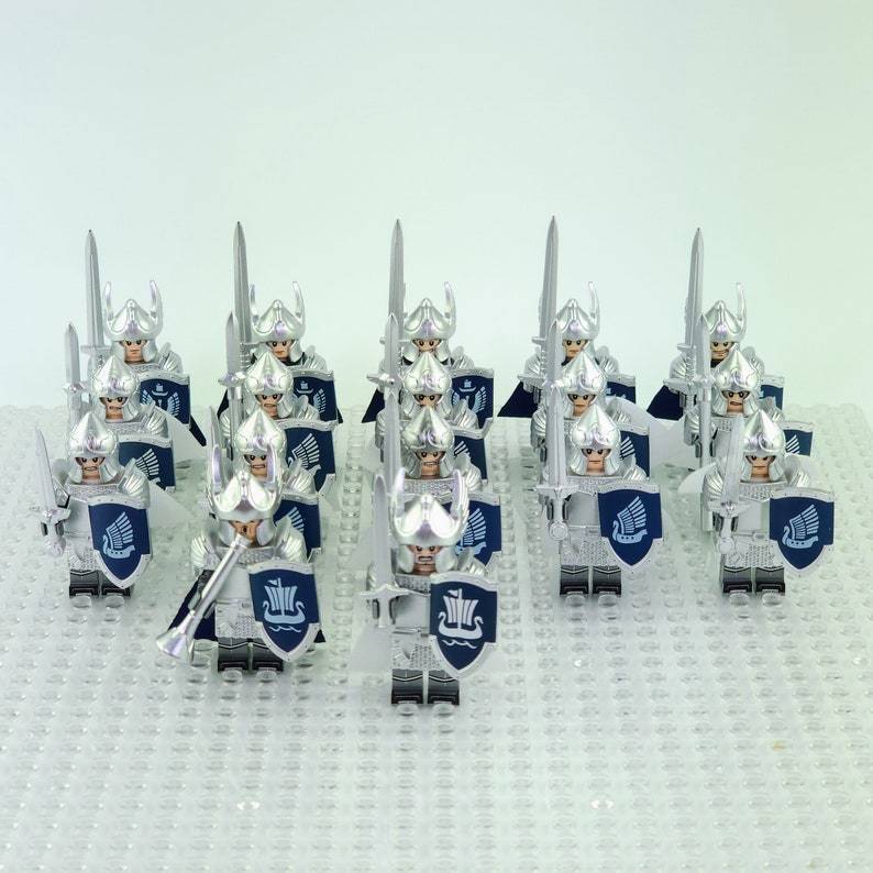 17pcs Gondor Dol Amroth Army Soldiers of Numenor Minifigures Toys Gift