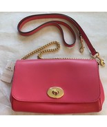 COACH Crossgrain Mini Ruby Crossbody Shoulder Handbag in Dahlia Pink F 3... - $135.78 CAD