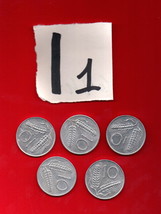 lot 10 lire Italian Republic Italy 5 coin coins 1955 1979 80 1981 1982-
show ... - £10.23 GBP