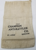 Champion Anti-Rattler Canvas Bag Ford Car Antique St. Louis - $18.95