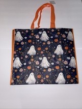 New Home Goods Shopping Tote Reusable Bag Travel Halloween Theme Ghosts ... - $6.44