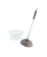 2-Toned Plastic Plunger With Caddy - $5.95