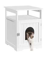 Cat Litter Box Enclosure Decorative Pet House Cat Washroom Home Hidden F... - £93.15 GBP