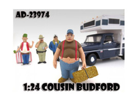 Cousin Budford Trailer Park Figure For 1:24 Scale Diecast Cars American Diorama - £17.13 GBP