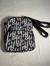 Disney Mickey Mouse Icon Face Crossbody Bag Purse Lunch Box Black White Red - £16.95 GBP