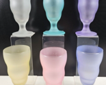 (6) Libbey Watusi Soda Fountain Glasses Mix Set Satin Smoothies Fundamen... - $56.30