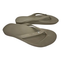 Archies Arch Support Flip Flops Size 9 womens crystal taupe shoes sandals - $31.68