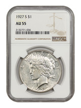 1927-S $1 NGC AU55 - £162.32 GBP