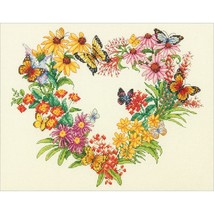 Dimensions Counted Cross Stitch Kit 14 X11 inch Wildflower Wreath 14 Cou... - $1,899.79 MXN