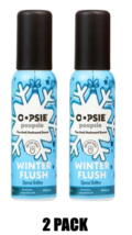 2- Oopsie Poopsie Bathroom Spray WINTER FLUSH Eliminate Smell of Poop Deodorizer - £11.13 GBP