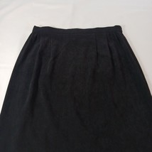 Jessica Howard Women's Back Zip & Slit Pull-On Black Skirt Only Size 16 Waist 33 image 4