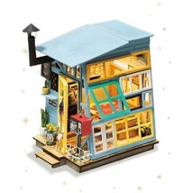 Wooden Hut Miniature Doll House Diy Model Building Kits Creative Toys Kids Gift - £55.05 GBP