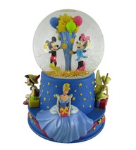Walt Disney&#39;s 100th Birthday Mickey Minnie Small World Musical Water Sno... - $17.41