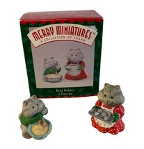 Hallmark Busy Bakers Merry miniatures figure with box 1995 - £7.81 GBP