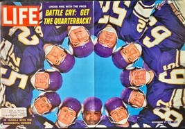 Life Battle Cry: Get The Quaterback! Huddle w/Minnesota Vikings-1961 Life Cover - $17.34