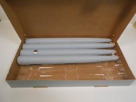 PartyLite Sky Blue P0765 box of 4 10" Taper Candles - $8.60