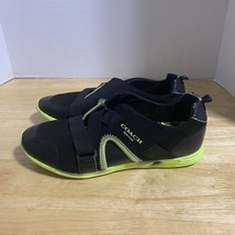 Coach Women’s Black and Green Denver Neoprene Sneakers Size 6.5M - $17.69