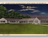 Southern Methodist Assembly Grounds Lake Junaluska NC UNP Linen Postcard O3 - $2.63