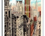 Highest Towers Skyscrapers New York City NY NYC UNP WB Postcard Q23 - £3.17 GBP