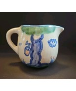 Country Scene Blue by M A HADLEY Bluette Open Syrup Pitcher Tapping Tree - $82.20 CAD