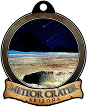 Meteor Crater Arizona with Night Sky Christmas Tree Ornament - €9,49 EUR