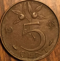 1948 Netherlands 5 Cents Coin - £2.00 GBP