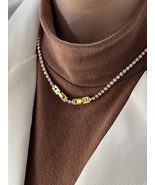 Peri&#39;sbox Exquisite Clear CZ Tennis Necklace Bracelet Set Women Timeless... - £18.43 GBP