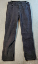 Calvin Klein Pants Womens Size 6 Gray Corduroy Pockets Flat Front Straight Leg - £14.05 GBP