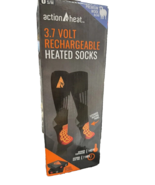 ActionHeat 2.0 Cotton 3.7V Rechargeable Heated Socks w/Remote Gray - £45.14 GBP