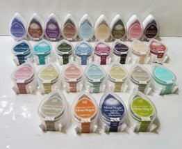 VersaMagic Dew Drop Pigment Chalk Ink Stamp Pads Lot 28 Assorted Colors - £62.53 GBP