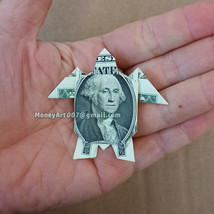 Dollar Origami SEA TURTLE Made w/ REAL MONEY Handmade Cash Art Animal Gi... - $13.96 CAD+