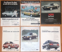 Ford Escort 6x Original 1980s Adverts Ads Car Advertising Images Promo - £9.67 GBP