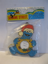 (BX-5) vintage 1990&#39;s Sesame Street Tree Trim - Cookie Monster Photo Frame - £4.78 GBP