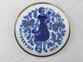Vintage Santa Clara Mother&#39;s Day 1972 Plate Spain Blue China Limited Ed. # 7192 - £19.91 GBP