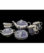 Johnson Brothers Blue Willow Pattern  England 1883 SET 11 PIECES - $5,456.87 MXN