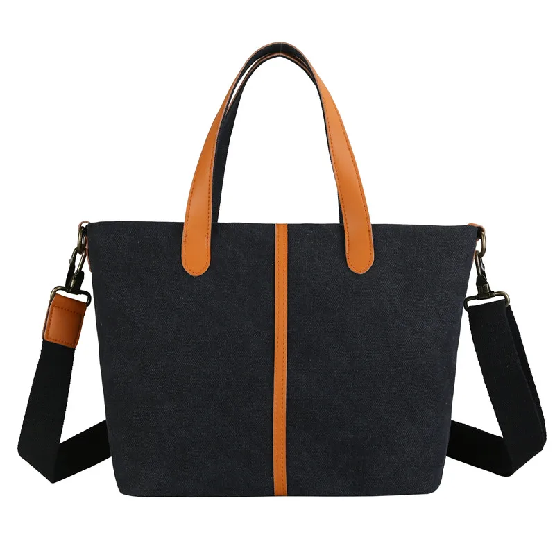 Brand Canvas Tote Bag Women Handbags Female Designer Large Capacity Leis... - $33.86