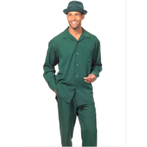 Men MONTIQUE 2pc Set Walking Leisure suit Long Sleeve Set 1641 Green image 10